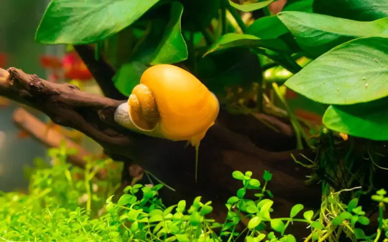 Caracol Manzano grande para acuario de agua dulce